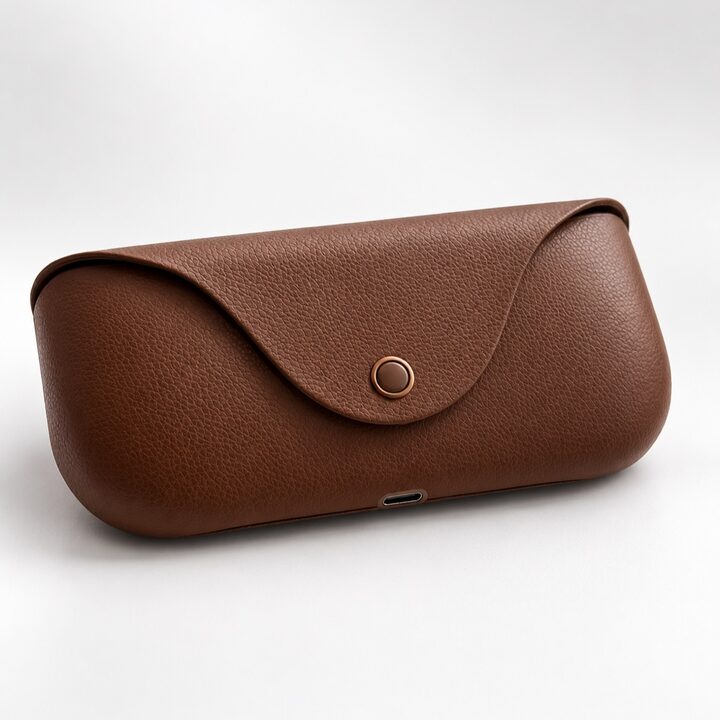The brown charging case